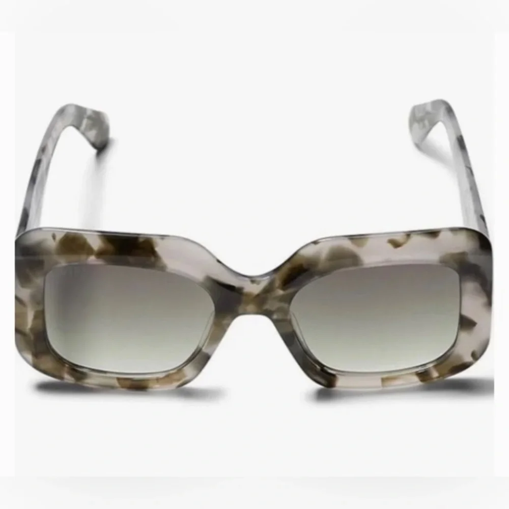 Diff‎ Giada Olive gray smoke gradient oversized Sunglasses brand new